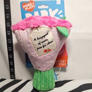 *SALE* NWT Bark Boopquet of Roses Dog Toy M-L